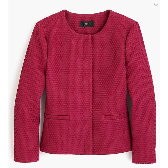 J. Crew Jackets & Blazers - J. Crew Portfolio jacket in Matelasse Deep Berry